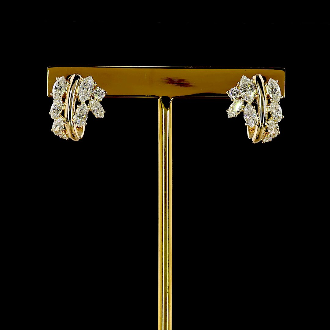 14kt Yellow Gold Lab Diamond Earring