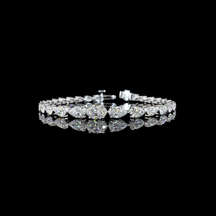 14kt White Gold Lab Diamond Tennis Bracelet