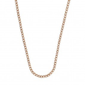 18kt Rose Gold Diamond Necklace